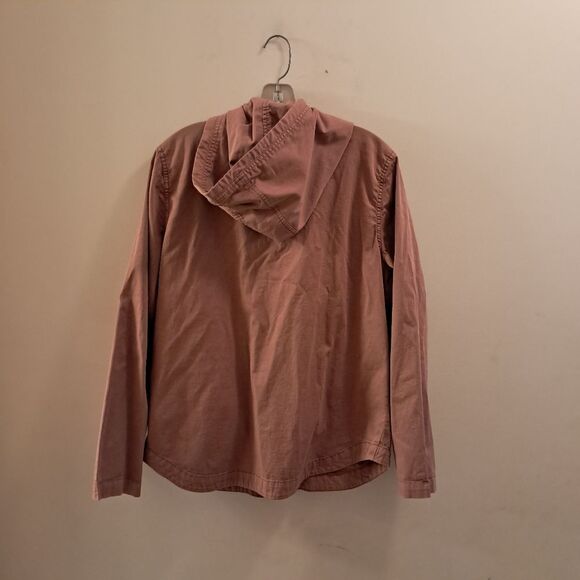 SO Sonoma Jacket Women's Large L Pink Cotton Utility Dusty Rose Chore Stretch - Picture 4 of 10